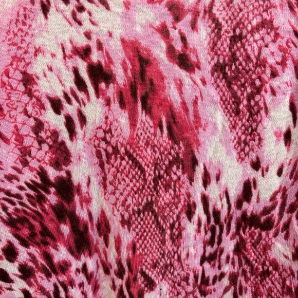 DIANE VON FURSTENBERG  Sz M 100% Cashmere Animal Print Button Up Cardigan - Picture 2 of 8